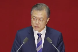 Tổng thống Hàn Quốc Moon Jae-in. (Ảnh: Yonhap/TTXVN)