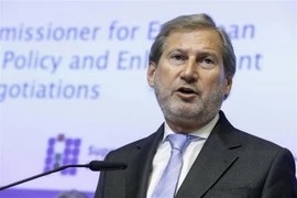 Ủy viên châu Âu phụ trách vấn đề mở rộng EU Johannes Hahn. (Ảnh: AFP/TTXVN)