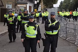 Cảnh sát Anh tại thủ đô London. (Ảnh: AFP/TTXVN)