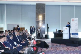 Chủ tịch Quốc hội Nguyễn Thị Kim Ngân phát biểu tại Diễn đàn "Cơ hội kinh doanh-đầu tư Việt Nam-Thổ Nhĩ Kỳ." (Ảnh: Trọng Đức/TTXVN)