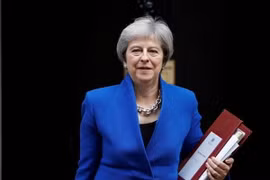 Thủ tướng Anh Theresa May tại thủ đô London. (Ảnh: AFP/TTXVN)