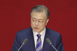 Tổng thống Hàn Quốc Moon Jae-in. (Ảnh: Yonhap/TTXVN)