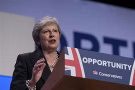 Thủ tướng Anh Theresa May. (Ảnh: THX/TTXVN)