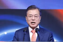 Tổng thống Hàn Quốc Moon Jae-in. (Ảnh: Yonhap/TTXVN)