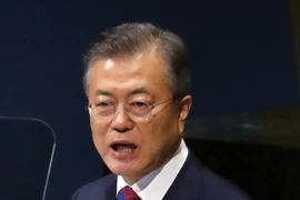 Tổng thống Hàn Quốc Moon Jae-in. (Ảnh: Yonhap/TTXVN)