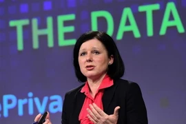 Ủy viên tư pháp của Liên minh châu Âu (EU) Vera Jourova. (Ảnh: AFP/TTXVN)