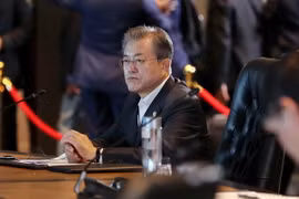 Tổng thống Hàn Quốc Moon Jae-in. (Ảnh: Yonhap/TTXVN)