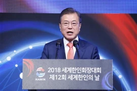 Tổng thống Hàn Quốc Moon Jae-in. (Ảnh: Yonhap/TTXVN)