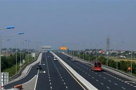 Dự án cao tốc Hạ Long-Hải Phòng có chiều dài toàn tuyến 25km. (Ảnh: Huy Hùng/TTXVN)