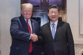 Tổng thống Mỹ Donald Trump (trái) và Chủ tịch Trung Quốc Tập Cận Bình (phải) tại cuộc gặp ở Buenos Aires, Argentina ngày 1/12. (Ảnh: THX/TTXVN)