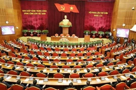 Toàn cảnh bế mạc Hội nghị. (Ảnh: Trí Dũng/TTXVN)