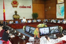 Toàn cảnh Hội nghị trực tuyến sơ kết 2 năm thực hiện Nghị quyết số 88/NQ-CP của Chính phủ. (Ảnh: Phương Hoa/TTXVN)