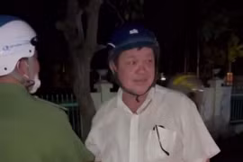 Ông Thái Hoàng Hùng xưng cán bộ Tòa án khi bị kiểm tra nồng độ cồn chỉ là bảo vệ. (Ảnh: TTXVN phát)