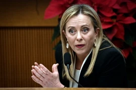 Thủ tướng Italy Giorgia Meloni. (Ảnh: AFP/TTXVN)