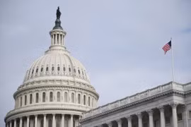 Tòa nhà Quốc hội Mỹ ở Washington, DC. (Ảnh: THX/TTXVN)