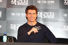Tom Cruise trong buổi họp báo ở Seoul. (Nguồn: CJ E&M)