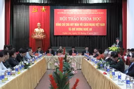 Hội thảo về Đại tướng Chu Huy Mân (Ảnh : Nguyễn Văn Nhật/TTXVN)