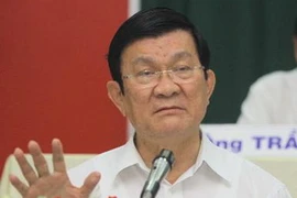 Chủ tịch nước Trương Tấn Sang. (Ảnh: TTXVN)