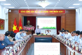 Thông báo kết quả kiểm tra đối với Ban Cán sự Đảng Bộ Văn hoá, Thể thao và Du lịch (Ảnh: Phương Hoa/TTXVN)