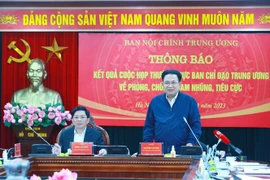 Phó Trưởng Ban Nội chính Trung ương Nguyễn Văn Yên phát biểu. (Ảnh: Phương Hoa/TTXVN)