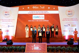 MobiFone lọt vào Top 500 doanh nghiệp Việt có lợi nhuận tốt nhất năm 2019. (Ảnh: MobiFone)