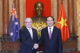 Chủ tịch nước Trần Đại Quang tiếp Ngài Craig Chittick, Đại sứ Australia đến trình Quốc thư. (Ảnh: Nhan Sáng/TTXVN)