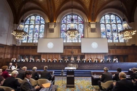 Phiên điều trần của ICJ về vụ kiện đường ra biển giữa Bolivia và Chile tháng 5/2015. (Nguồn: AFP/TTXVN)