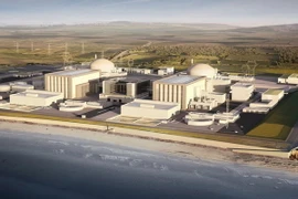 Toàn cảnh mô hình nhà máy điện hạt nhân Hinkley Point C. (Nguồn: AFP/TTXVN)
