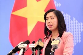 Người phát ngôn Bộ Ngoại giao Lê Thị Thu Hằng. (Ảnh: Văn Điệp/TTXVN)