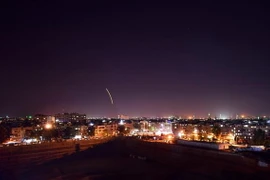 Hệ thống phòng không Syria đánh chặn thành công tên lửa Israel ngày 15/9/2018. (Nguồn: AFP/TTXVN)
