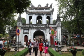 Khu di tích lịch sử Văn Miếu-Quốc Tử Giám. (Ảnh: Quốc Khánh/TTXVN)