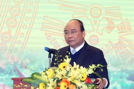 Thủ tướng Nguyễn Xuân Phúc phát biểu. (Ảnh: Thống Nhất/TTXVN)