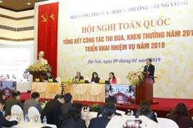 Bộ trưởng Bộ Nội vụ Lê Vĩnh Tân phát biểu khai mạc. (Ảnh: Doãn Tấn/TTXVN)