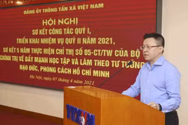 [Photo] Đảng ủy TTXVN triển khai nhiệm vụ quý 2 năm 2021