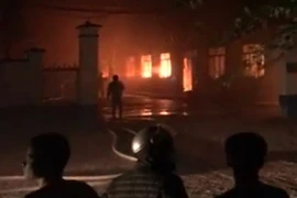 Bình Định: Khống chế hỏa hoạn trong đêm tại nhà xưởng công ty may