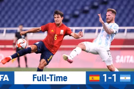 Kết quả bóng đá nam Olympic Tokyo 2020: U23 Argentina dừng bước
