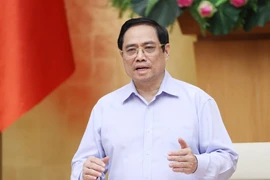 Thủ tướng Phạm Minh Chính nhấn mạnh, việc đi đến quyết định thực hiện Chỉ thị 16 với Thành phố Hồ Chí Minh là khó khăn nhưng cần thiết và phù hợp lúc này. (Ảnh: Dương Giang/TTXVN)
