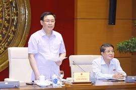 Chủ tịch Quốc hội Vương Đình Huệ phát biểu. (Ảnh: Doãn Tấn/TTXVN)