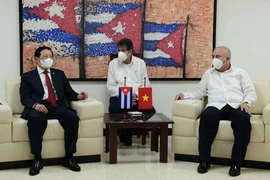 Trưởng Ban Nội chính TW tiếp Trưởng Ban Tổ chức Trung ương ĐCS Cuba
