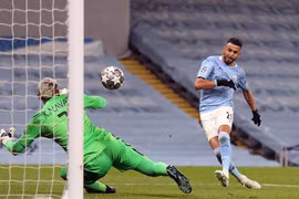 Riyad Mahrez sắm vai người hùng của Man City. (Nguồn: Getty Images)