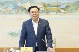 Chủ tịch Quốc hội Vương Đình Huệ phát biểu. (Ảnh: Doãn Tấn/TTXVN)