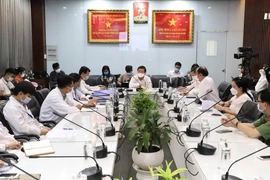 Quang cảnh buổi làm việc. (Ảnh: Hồng Giang/TTXVN)