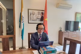 Đại sứ Việt Nam tại Ấn Độ Phạm Sanh Châu. (Ảnh: Huy Lê/TTXVN)