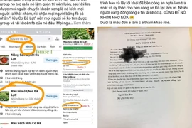 Cảnh giác khi mua rau, củ, quả qua trang facebook Hữu cơ Đà Lạt