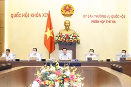 Chủ tịch Quốc hội Vương Đình Huệ phát biểu ý kiến. (Ảnh: Doãn Tấn/TTXVN)