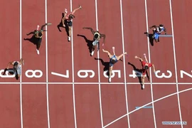 8 bộ huy chương được trao ở môn điền kinh trong ngày hôm nay. (Nguồn: Xinhua)