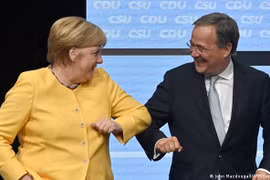 Đức: Thủ tướng Merkel huy động sự ủng hộ cho ứng cử viên Laschet