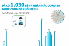 [Infographics] Có 1.030 bệnh nhân mắc COVID-19 được công bố khỏi bệnh