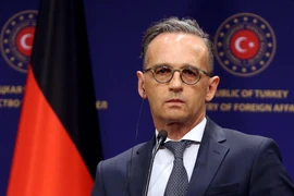 Ngoại trưởng Đức Heiko Maas phát biểu tại cuộc họp báo ở Ankara, Thổ Nhĩ Kỳ ngày 25/8/2020. (Ảnh: AFP/TTXVN)