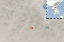 Xảy ra động đất có độ lớn 3,8 độ Richter tại miền Đông Triều Tiên